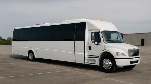 Exterior of Charter Bus Company Mishawaka's 15 Passenger Minibus in Mishawaka