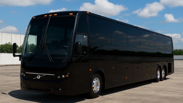 Exterior of Charter Bus Company South Bend's 50 Passenger Charter Bus in South Bend