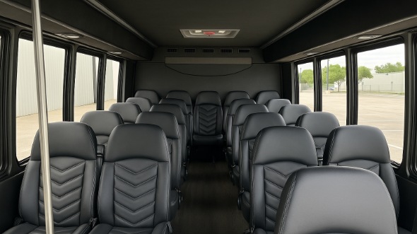 mishawaka 25 passenger minibus inside