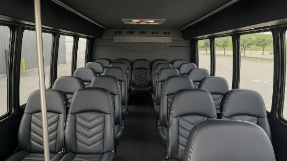 mishawaka 28 passenger minibus inside