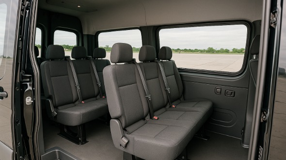 sprinter van with driver interior